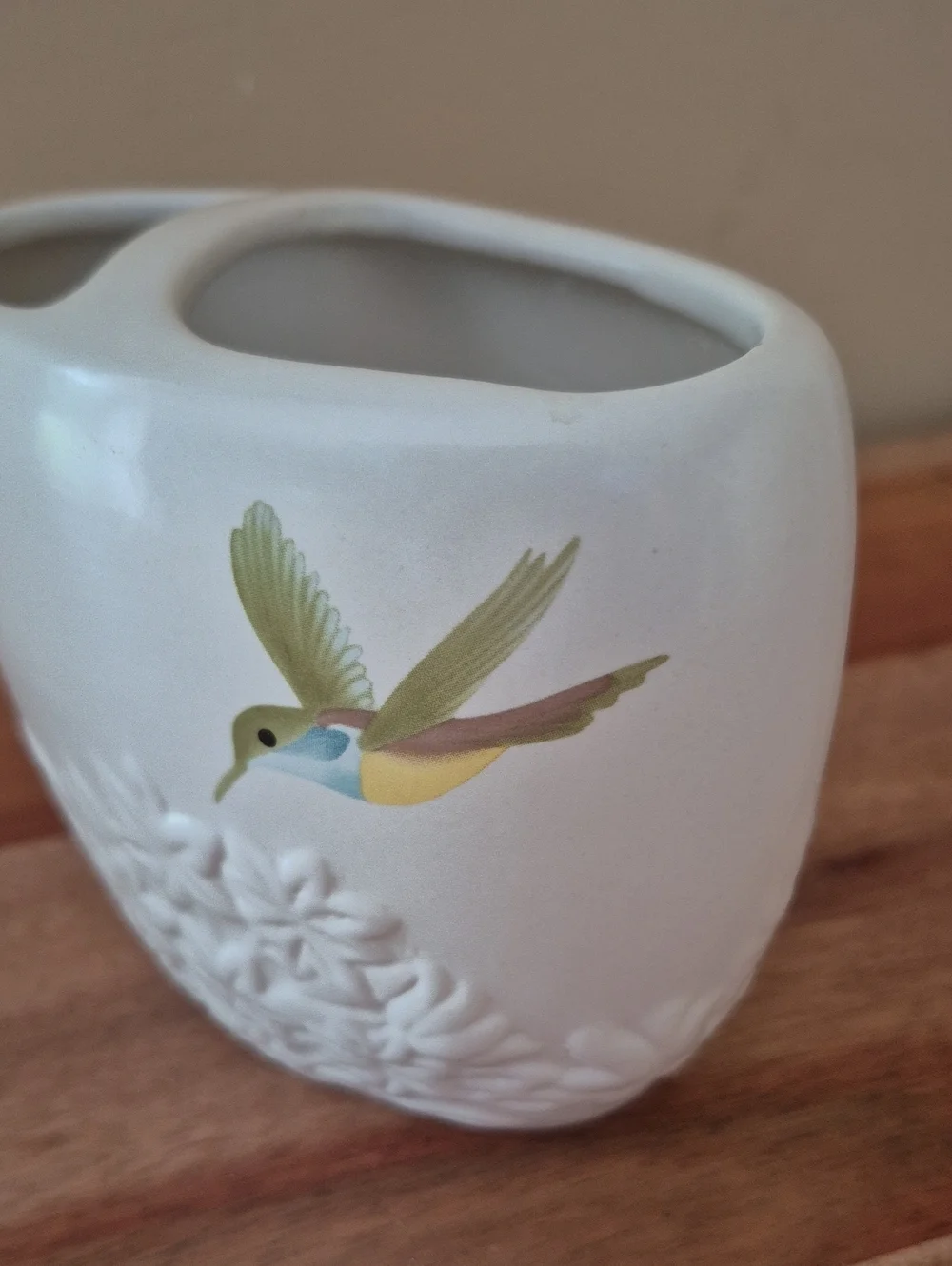 Hummingbird Ceramic Toothbrush Holder